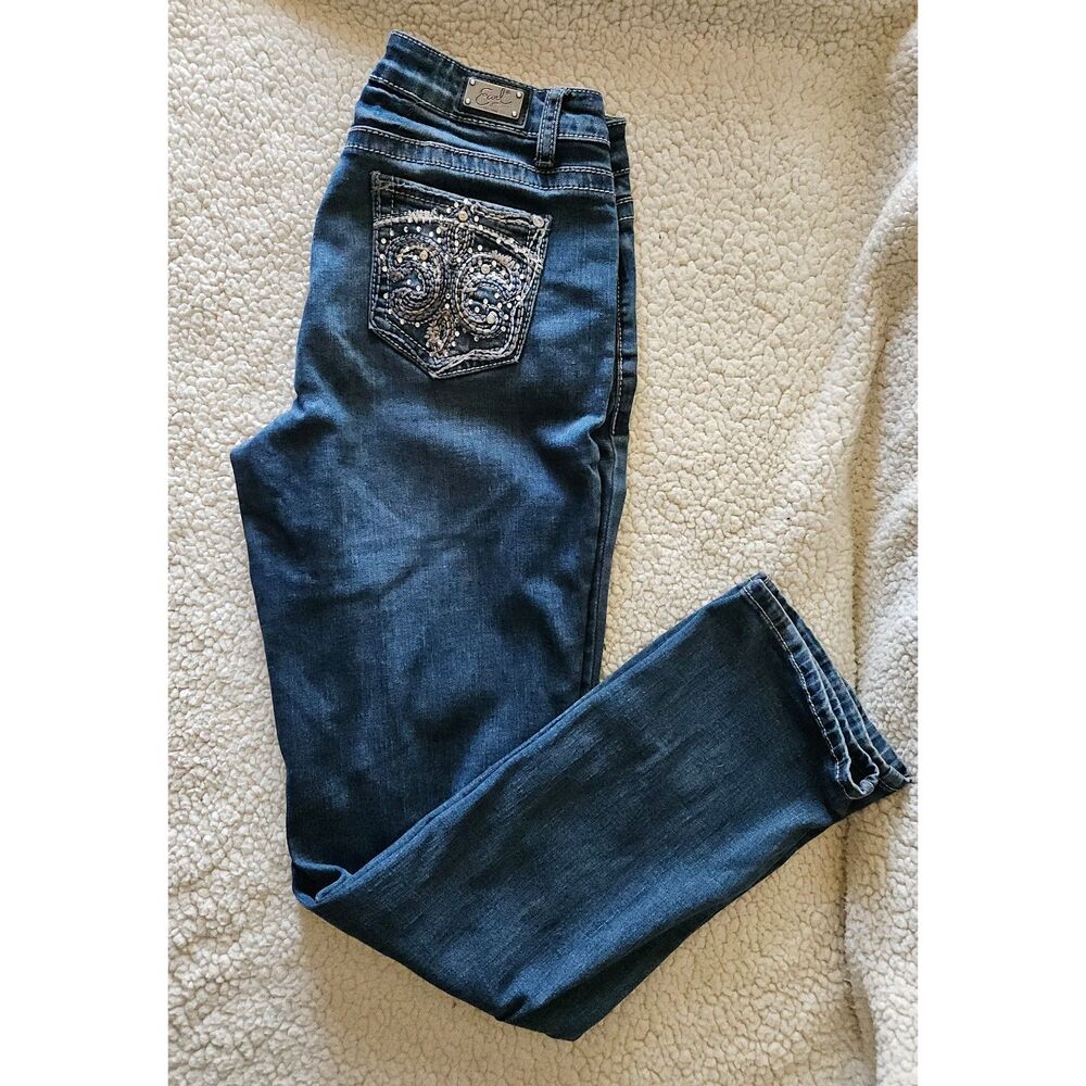 Earl Jean Straight Leg Western Embroidered Jeans 30W x 30L